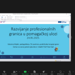 Успешно реализована онлајн обука „Развијање професионалних граница у помагачкој улози“